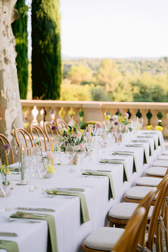 wedding diner in provence